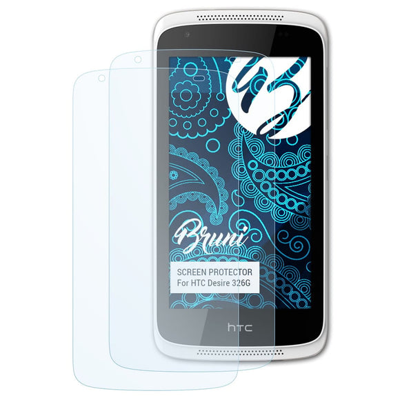 Bruni Basics-Clear Displayschutzfolie für HTC Desire 326G