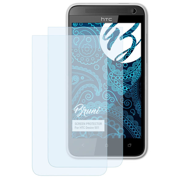 Bruni Basics-Clear Displayschutzfolie für HTC Desire 501