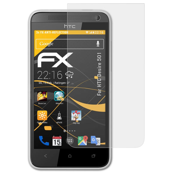 atFoliX FX-Antireflex Displayschutzfolie für HTC Desire 501