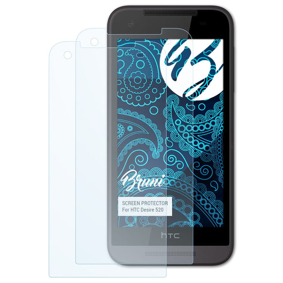 Bruni Basics-Clear Displayschutzfolie für HTC Desire 520