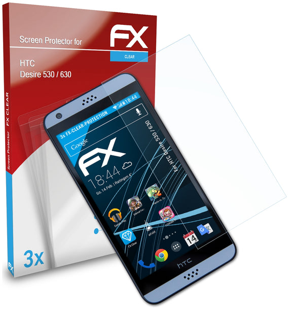 atFoliX FX-Clear Schutzfolie für HTC Desire 530 / 630
