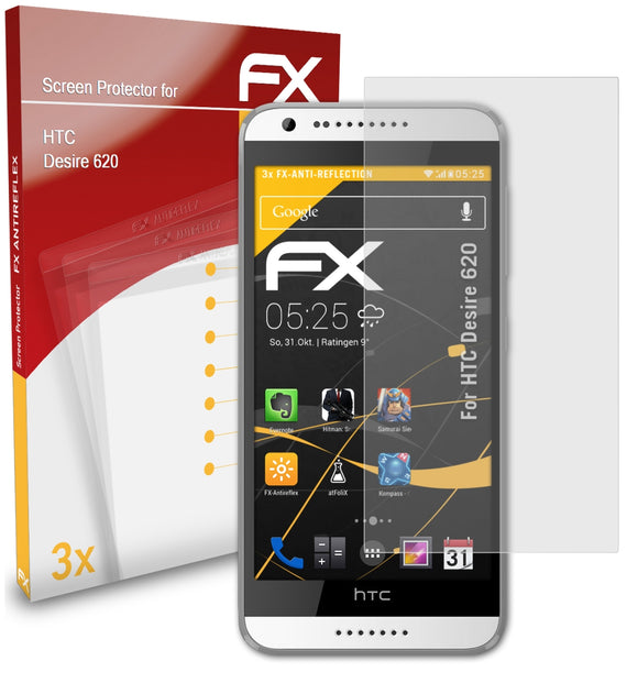 atFoliX FX-Antireflex Displayschutzfolie für HTC Desire 620