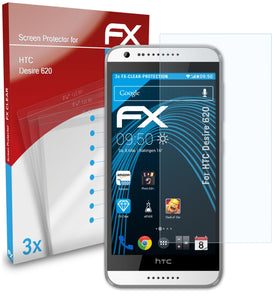 atFoliX FX-Clear Schutzfolie für HTC Desire 620