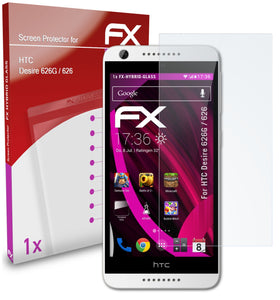 atFoliX FX-Hybrid-Glass Panzerglasfolie für HTC Desire 626G / 626