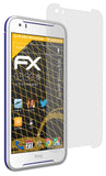 Panzerfolie atFoliX kompatibel mit HTC Desire 830, entspiegelnde und stoßdämpfende FX (3X)