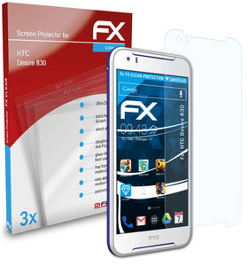 atFoliX FX-Clear Schutzfolie für HTC Desire 830