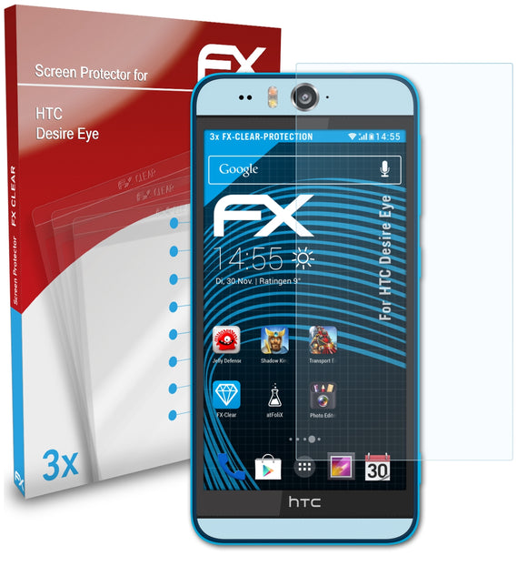 atFoliX FX-Clear Schutzfolie für HTC Desire Eye