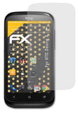 Panzerfolie atFoliX kompatibel mit HTC Desire X, entspiegelnde und stoßdämpfende FX (3X)