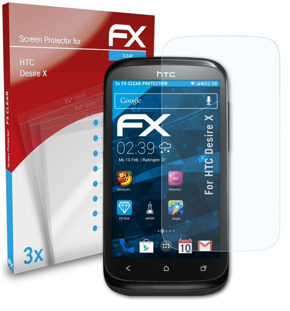 atFoliX FX-Clear Schutzfolie für HTC Desire X