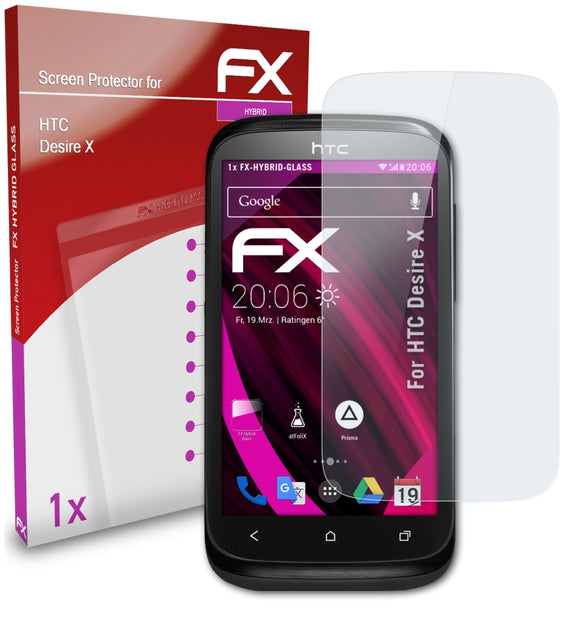 atFoliX FX-Hybrid-Glass Panzerglasfolie für HTC Desire X