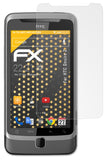 Panzerfolie atFoliX kompatibel mit HTC Desire Z, entspiegelnde und stoßdämpfende FX (3X)