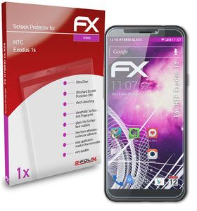 atFoliX FX-Hybrid-Glass Panzerglasfolie für HTC Exodus 1s