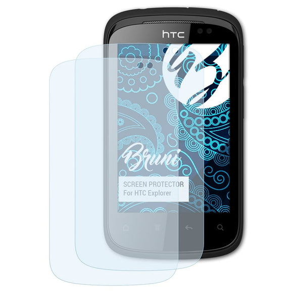 Bruni Basics-Clear Displayschutzfolie für HTC Explorer