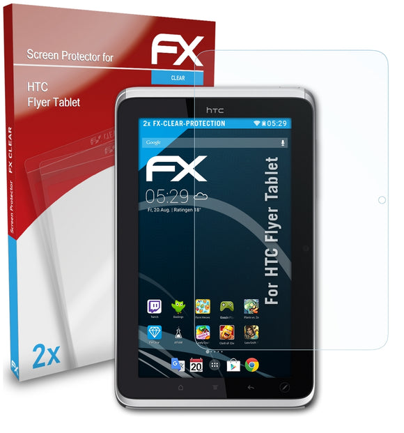 atFoliX FX-Clear Schutzfolie für HTC Flyer Tablet