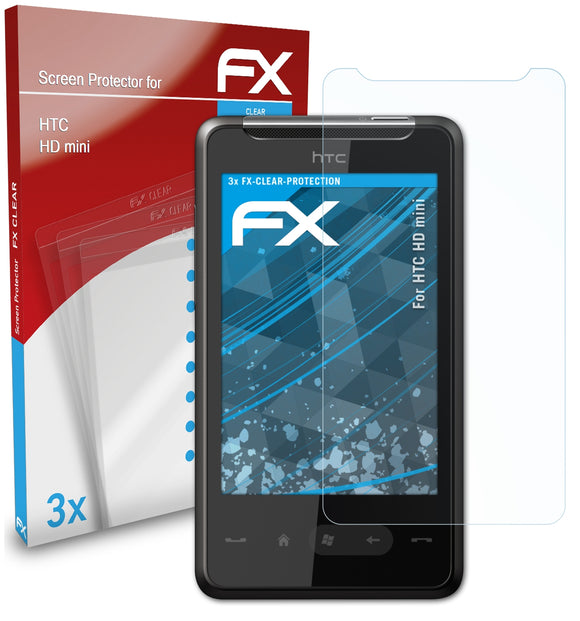 atFoliX FX-Clear Schutzfolie für HTC HD mini
