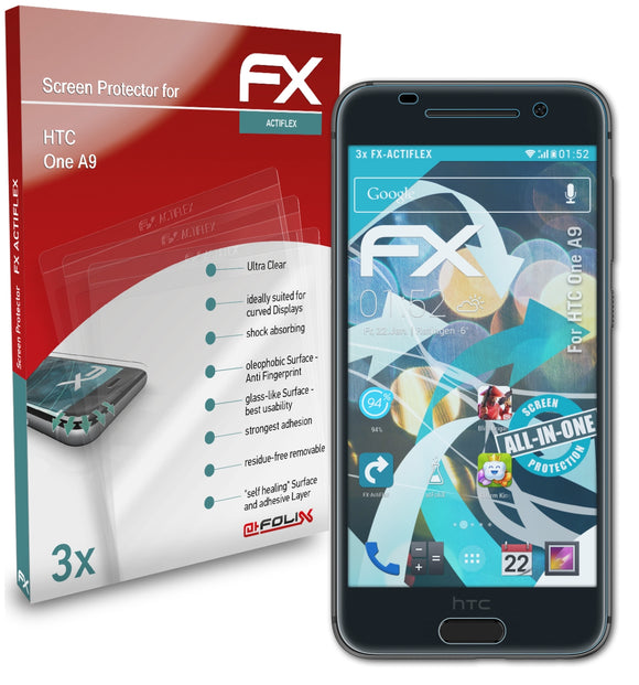 atFoliX FX-ActiFleX Displayschutzfolie für HTC One A9