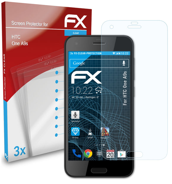 atFoliX FX-Clear Schutzfolie für HTC One A9s