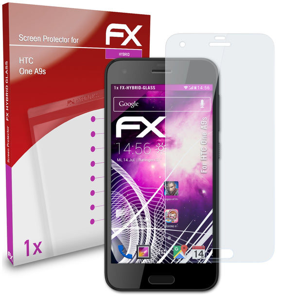 atFoliX FX-Hybrid-Glass Panzerglasfolie für HTC One A9s