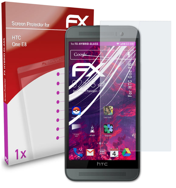 atFoliX FX-Hybrid-Glass Panzerglasfolie für HTC One E8