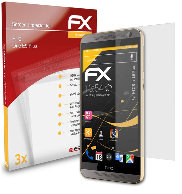 atFoliX FX-Antireflex Displayschutzfolie für HTC One E9 Plus