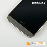 atFoliX Panzerfolie kompatibel mit HTC One M8 / M8s, entspiegelnde und stoßdämpfende FX Schutzfolie (3X)