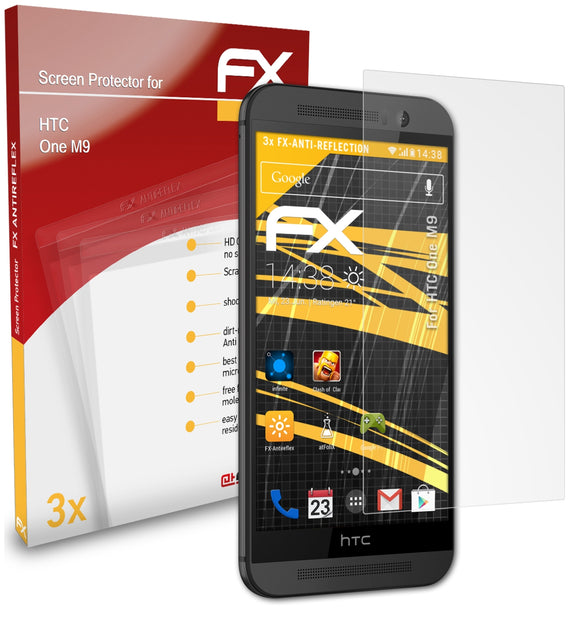 atFoliX FX-Antireflex Displayschutzfolie für HTC One M9