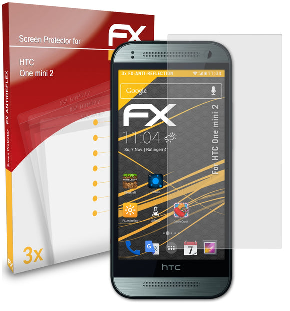atFoliX FX-Antireflex Displayschutzfolie für HTC One mini 2