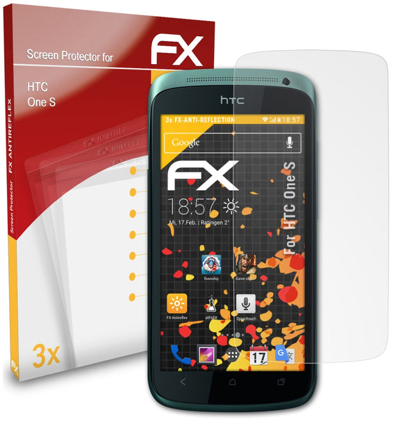 atFoliX FX-Antireflex Displayschutzfolie für HTC One S