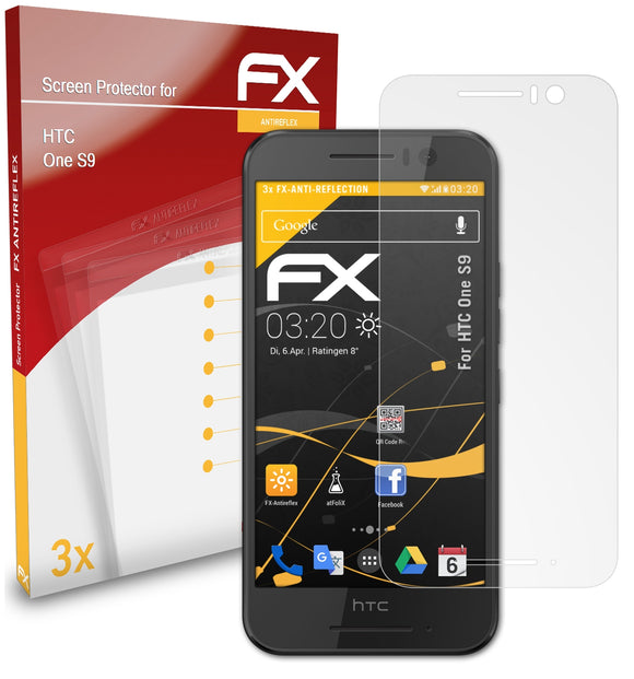 atFoliX FX-Antireflex Displayschutzfolie für HTC One S9