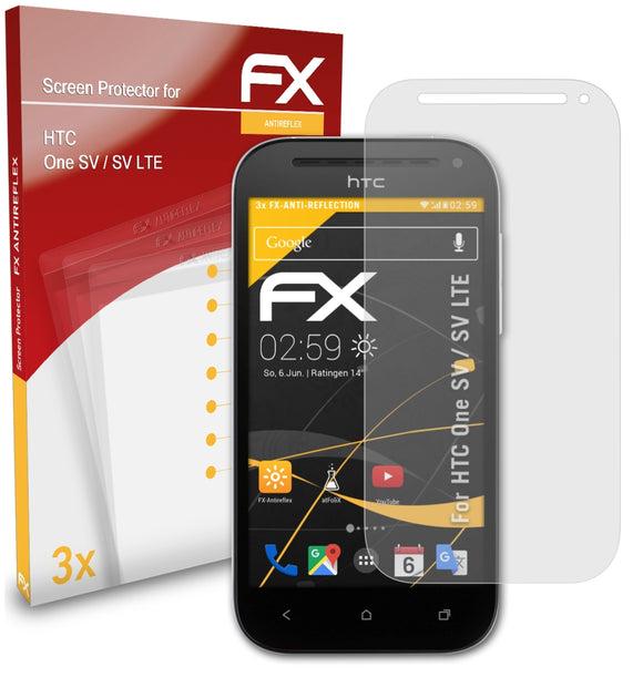 atFoliX FX-Antireflex Displayschutzfolie für HTC One SV / SV LTE