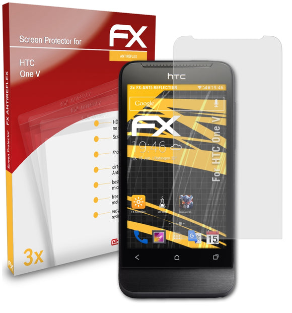 atFoliX FX-Antireflex Displayschutzfolie für HTC One V