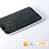 Panzerfolie atFoliX kompatibel mit HTC One X, X+, entspiegelnde und stoßdämpfende FX (3X)