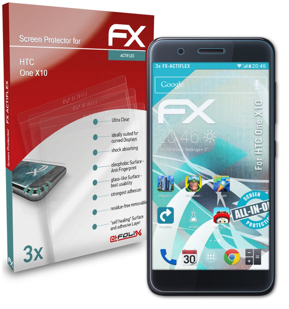 atFoliX FX-ActiFleX Displayschutzfolie für HTC One X10
