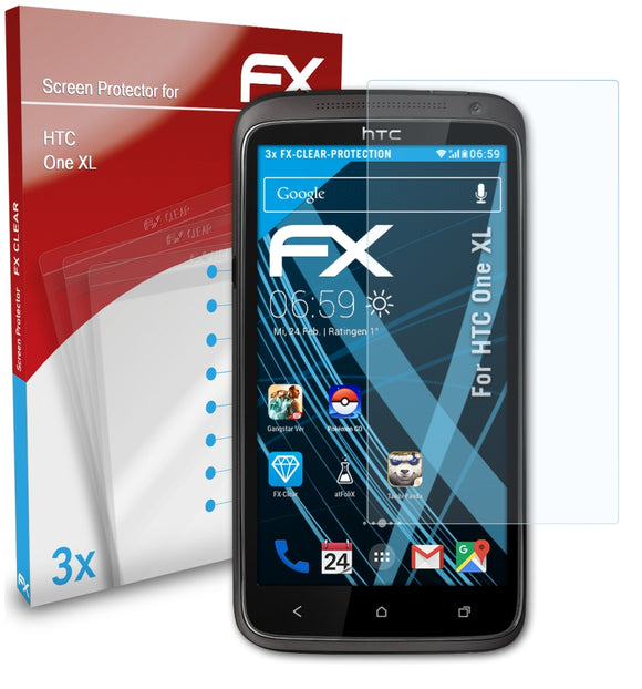 atFoliX FX-Clear Schutzfolie für HTC One XL