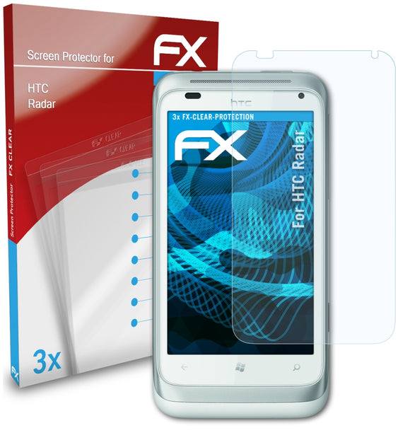 atFoliX FX-Clear Schutzfolie für HTC Radar