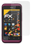 Panzerfolie atFoliX kompatibel mit HTC Rhyme, entspiegelnde und stoßdämpfende FX (3X)