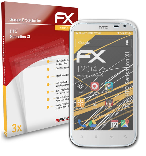 atFoliX FX-Antireflex Displayschutzfolie für HTC Sensation XL