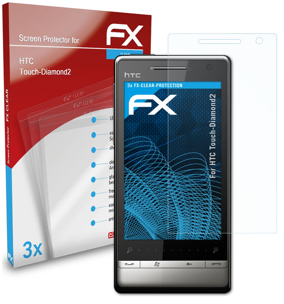 atFoliX FX-Clear Schutzfolie für HTC Touch-Diamond2