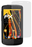 Panzerfolie atFoliX kompatibel mit HTC Touch-HD T8282 (Blackstone), entspiegelnde und stoßdämpfende FX (3X)