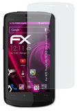 Glasfolie atFoliX kompatibel mit HTC Touch-HD T8282 (Blackstone), 9H Hybrid-Glass FX