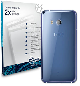 Bruni Basics-Clear Displayschutzfolie für HTC U11 Lens