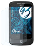 Schutzfolie Bruni kompatibel mit HTC Wildfire, glasklare (2X)