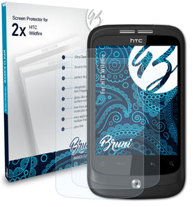 Bruni Basics-Clear Displayschutzfolie für HTC Wildfire