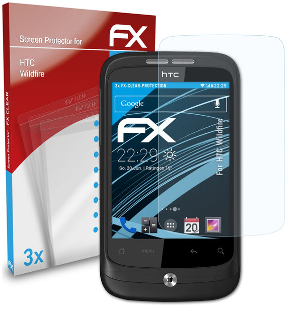 atFoliX FX-Clear Schutzfolie für HTC Wildfire