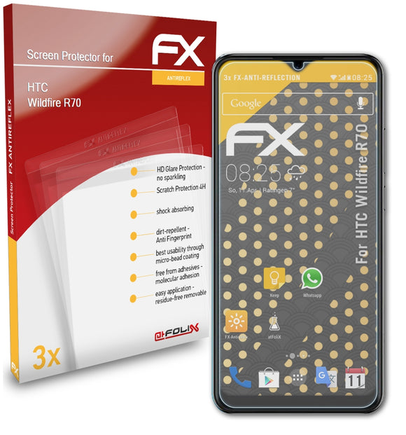 atFoliX FX-Antireflex Displayschutzfolie für HTC Wildfire R70