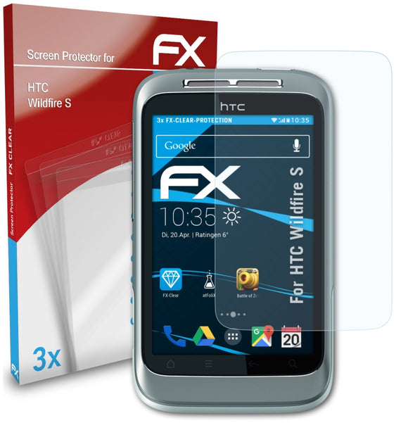 atFoliX FX-Clear Schutzfolie für HTC Wildfire S