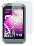 Glasfolie atFoliX kompatibel mit HTC Wildfire S, 9H Hybrid-Glass FX