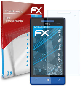 atFoliX FX-Clear Schutzfolie für HTC Windows Phone 8S