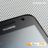 Panzerfolie atFoliX kompatibel mit Huawei Ascend G300, entspiegelnde und stoßdämpfende FX (3X)