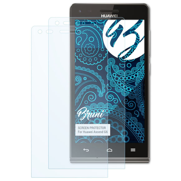 Bruni Basics-Clear Displayschutzfolie für Huawei Ascend G6